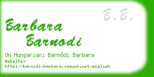 barbara barnodi business card